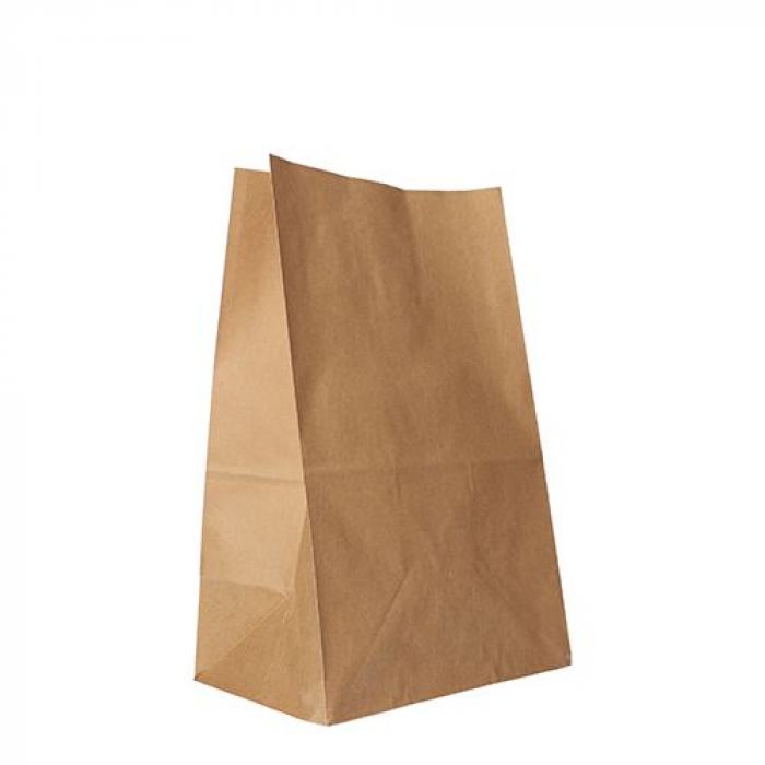 Paper Lunchbag / Blockbodenbeutel braun 25,5 x 17,0 x 33,0cm